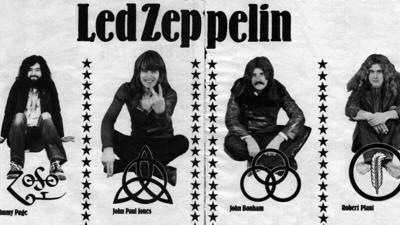 O que significam os símbolos usados como nome pelos membros do Led Zeppelin? 