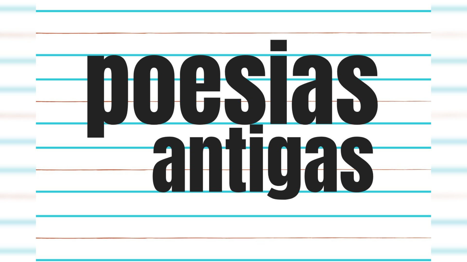 Autoexplicativo, webzine Poesias Antigas compila meus poemas da década de 2010